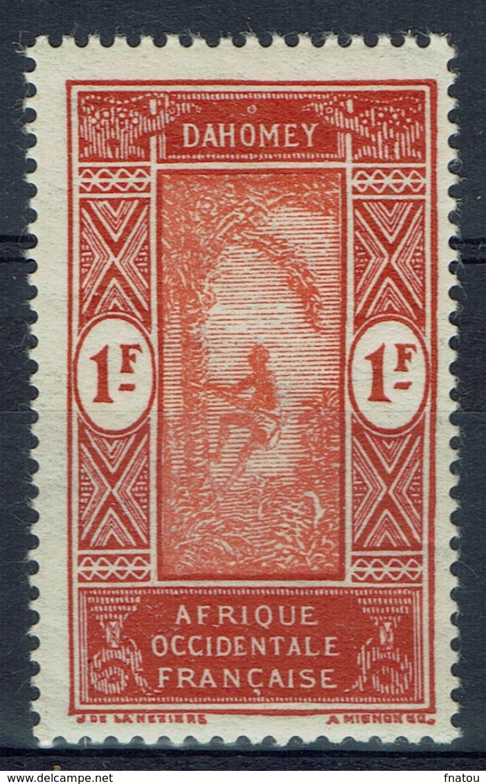 Dahomey (French Colony), Palmtree, 1f., 1927, MNH VF - Unused Stamps