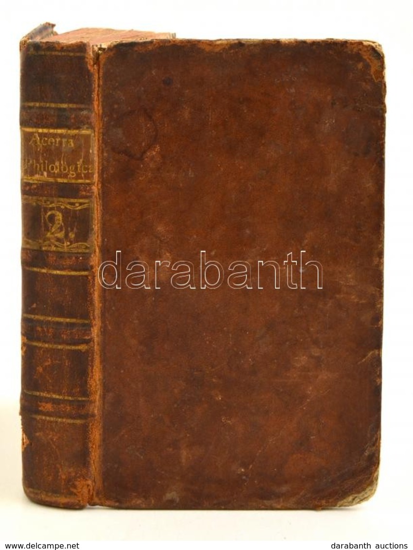 Acerra Philologica. 2. Kötet. Ein Neues Lesebuch Für Die Jugend. Hamburg, 1788, Benjamin Gottlob Hoffmann, X+323 P. Néme - Zonder Classificatie