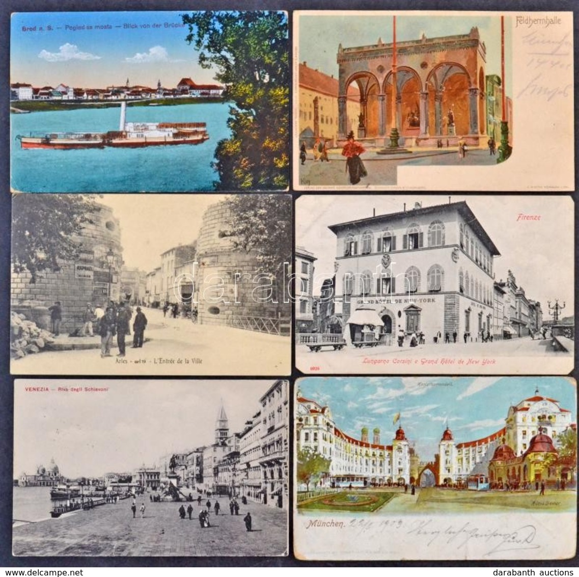 ** * 87 Db RÉGI Külföldi Városképes Lap / 87 Pre-1945 European And American Town-view Postcards - Non Classés