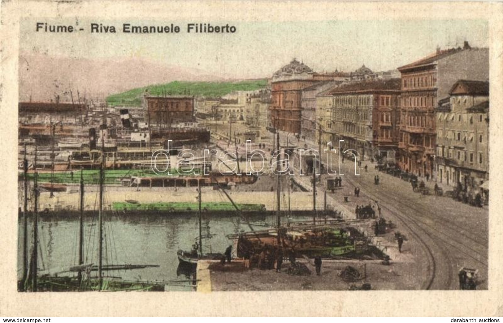 2 Db RÉGI Képeslap; Fiume és Trieste / 2 Pre-1945 Postcards; Rijeka, Trieste - Non Classés