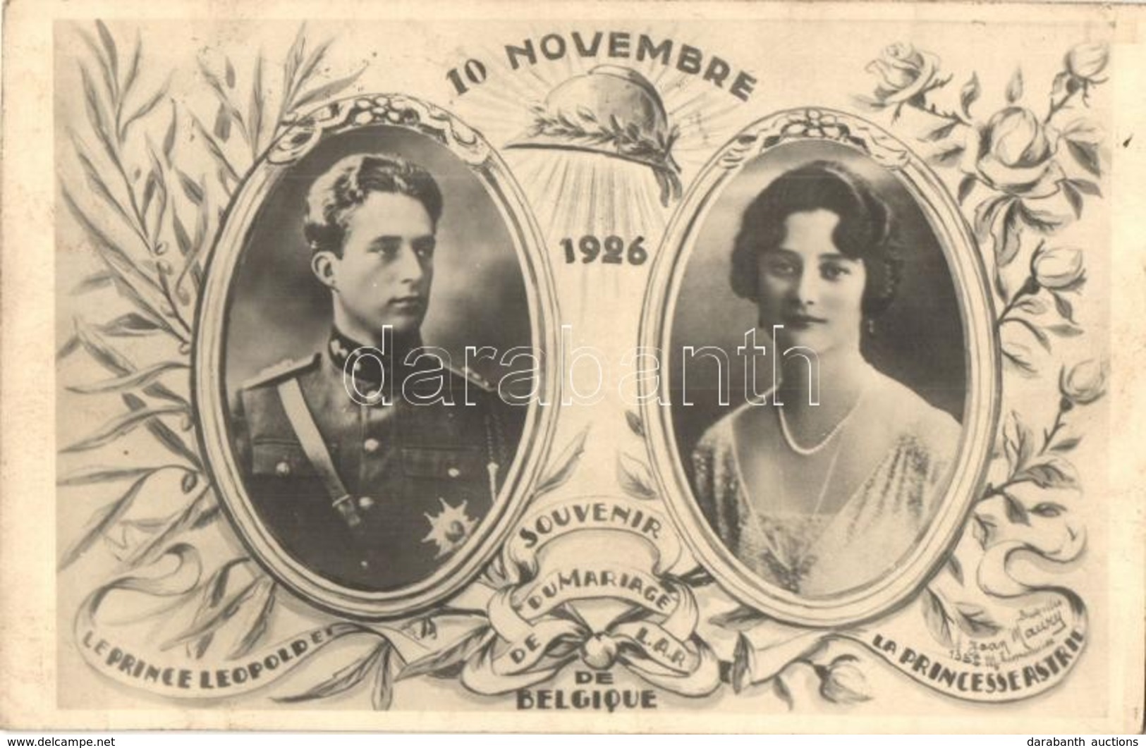 ** 9 Db RÉGI Motívumlap Belga Uralkodókról, Királyi Ház / 9 Pre-1945 Motive Postcards Of The Belgian Royal House, Royalt - Non Classificati