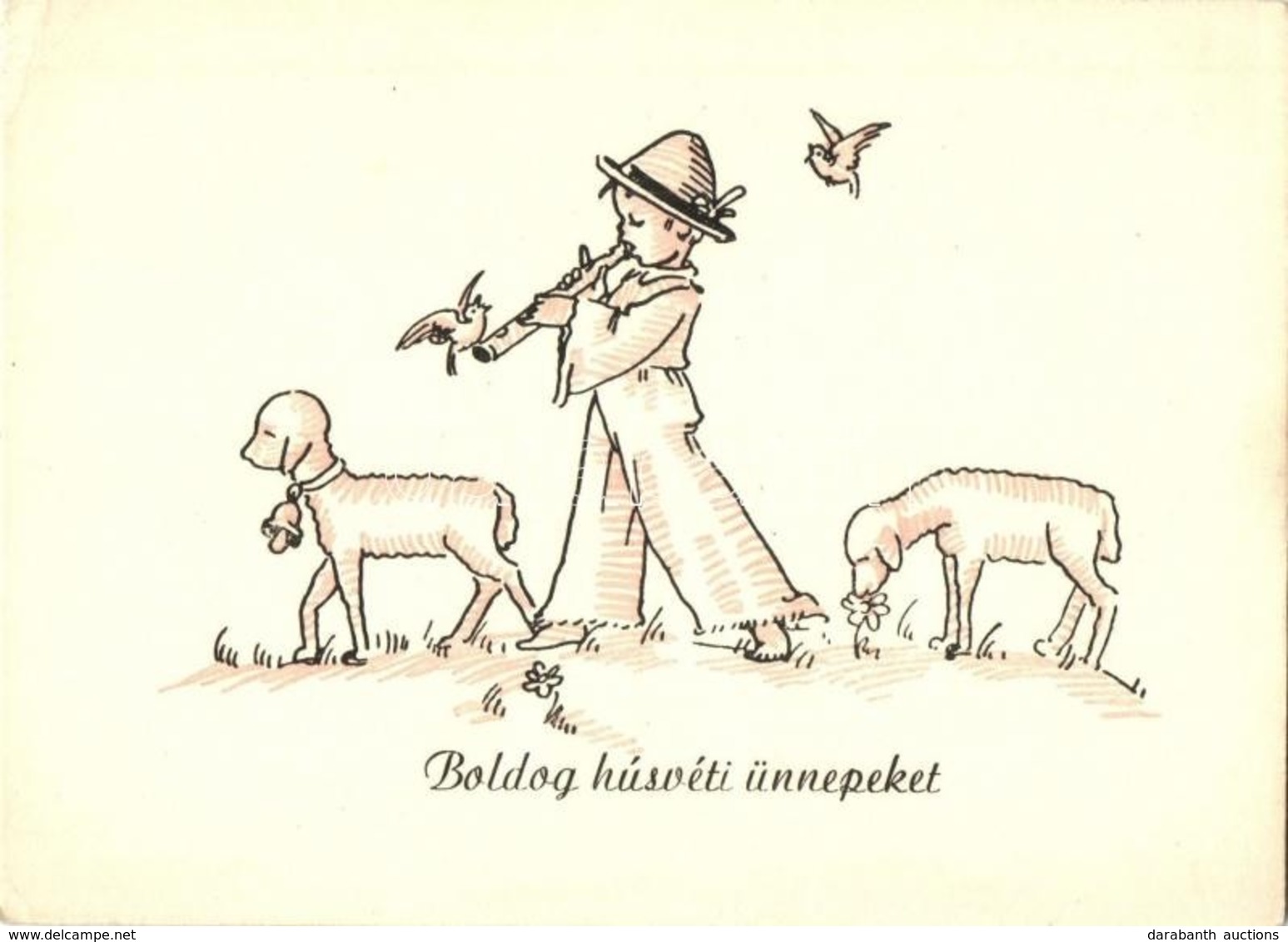 ** 6 Db RÉGI Használatlan Húsvéti üdvözlőlap / 6 Unused Pre-1945 Easter Greeting Motive Postcards - Unclassified