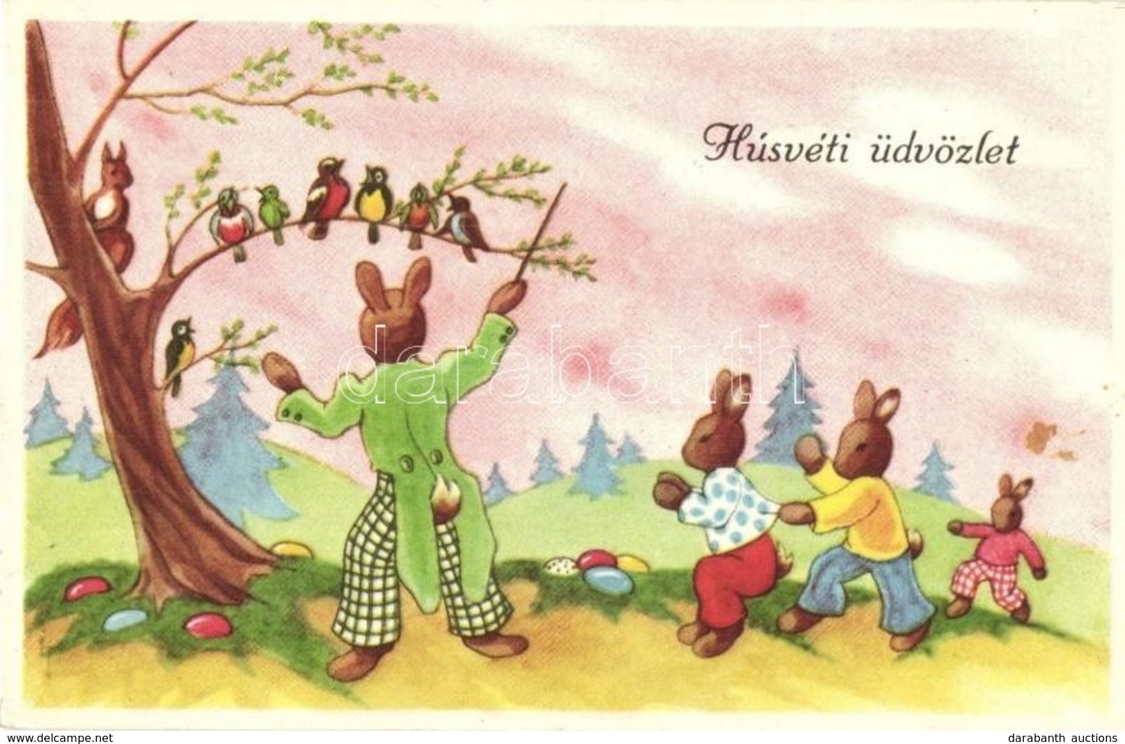 ** 4 Db RÉGI Használatlan Húsvéti üdvözlőlap / 4 Unused Pre-1945 Easter Greeting Motive Postcards - Non Classés