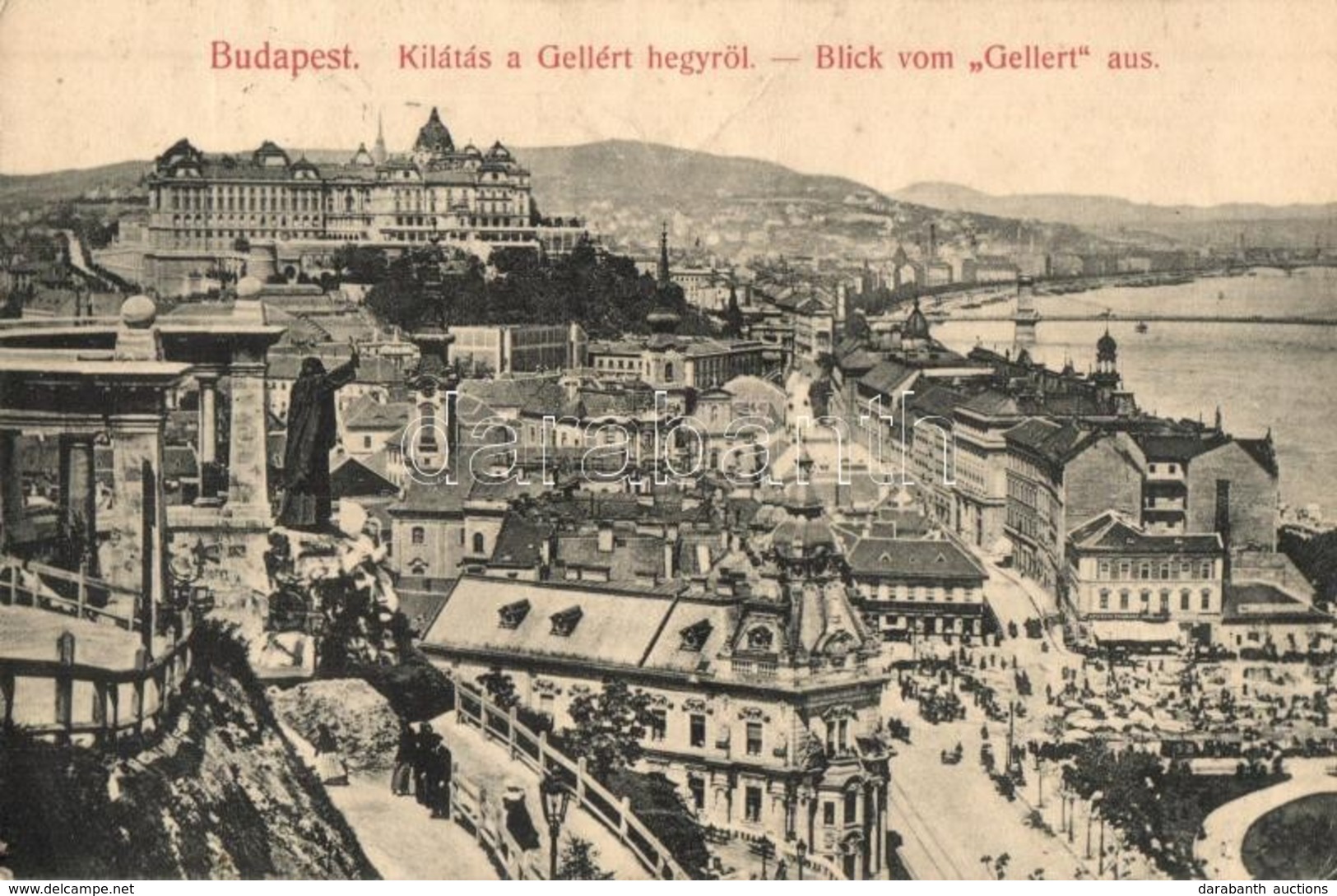 T2/T3 Budapest I. Tabán. Kilátás A Gellérthegyről (EK) - Non Classés