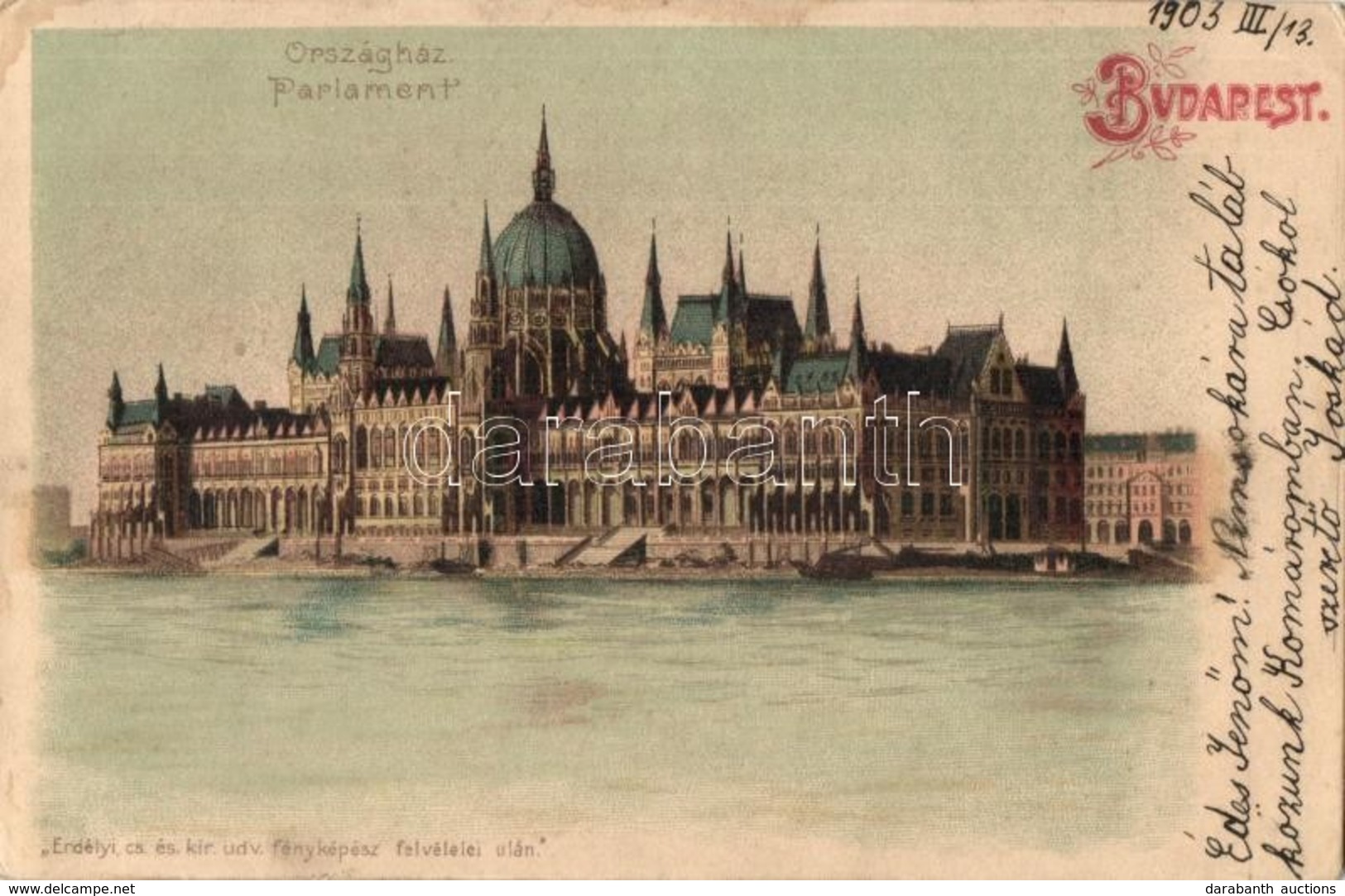 T2 Budapest V. Országház. Litho - Non Classés