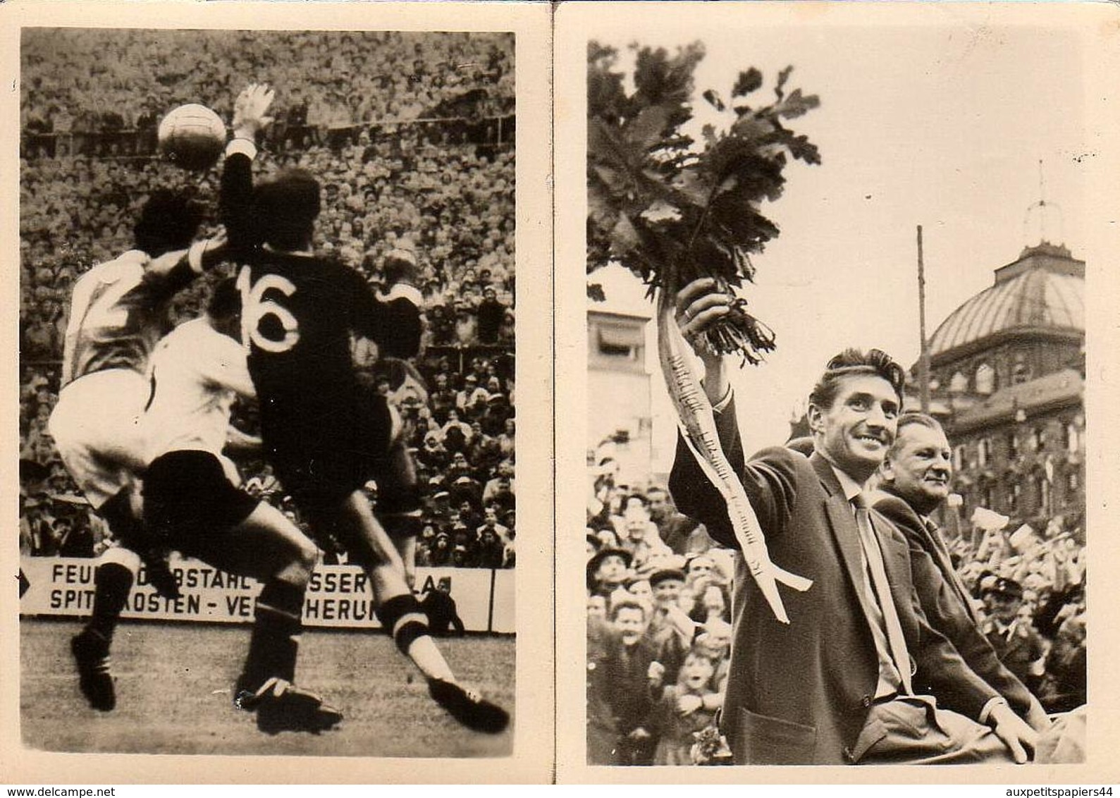 2 Images Vogelsang-Tabak - Bild N° 41 & 78 - Football-Weltmeisterschaft - 1954 - Die Heimreise - Deutschland/Österreich - Autres & Non Classés
