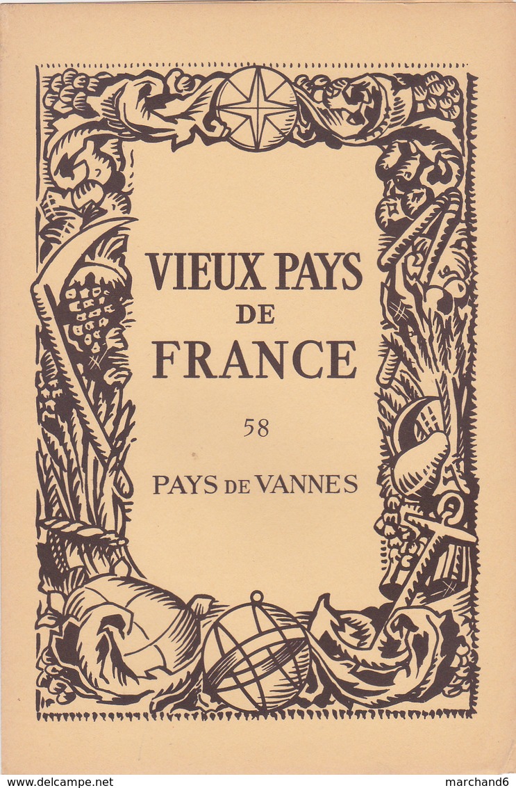 Laboratoires Mariner Vieux Pays De France N°58 Pays De Vannes Carte Morbihan - Cartes Géographiques