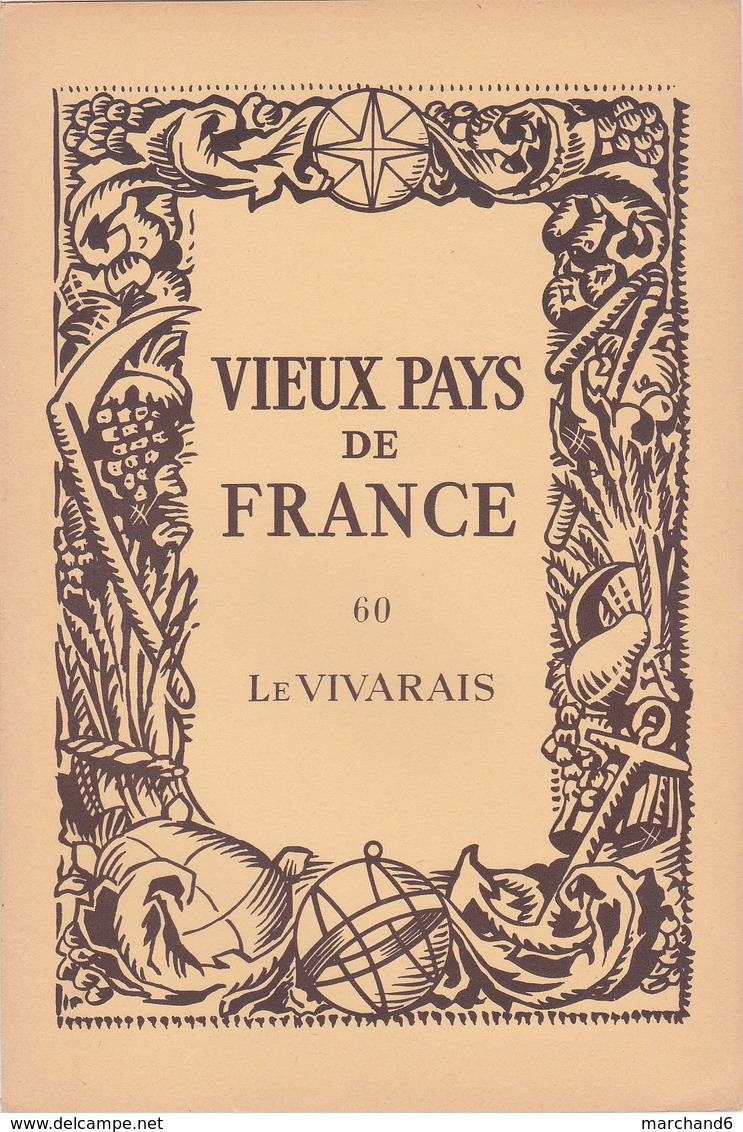 Laboratoires Mariner Vieux Pays De France N°60 Le Vivarais Carte - Cartes Géographiques