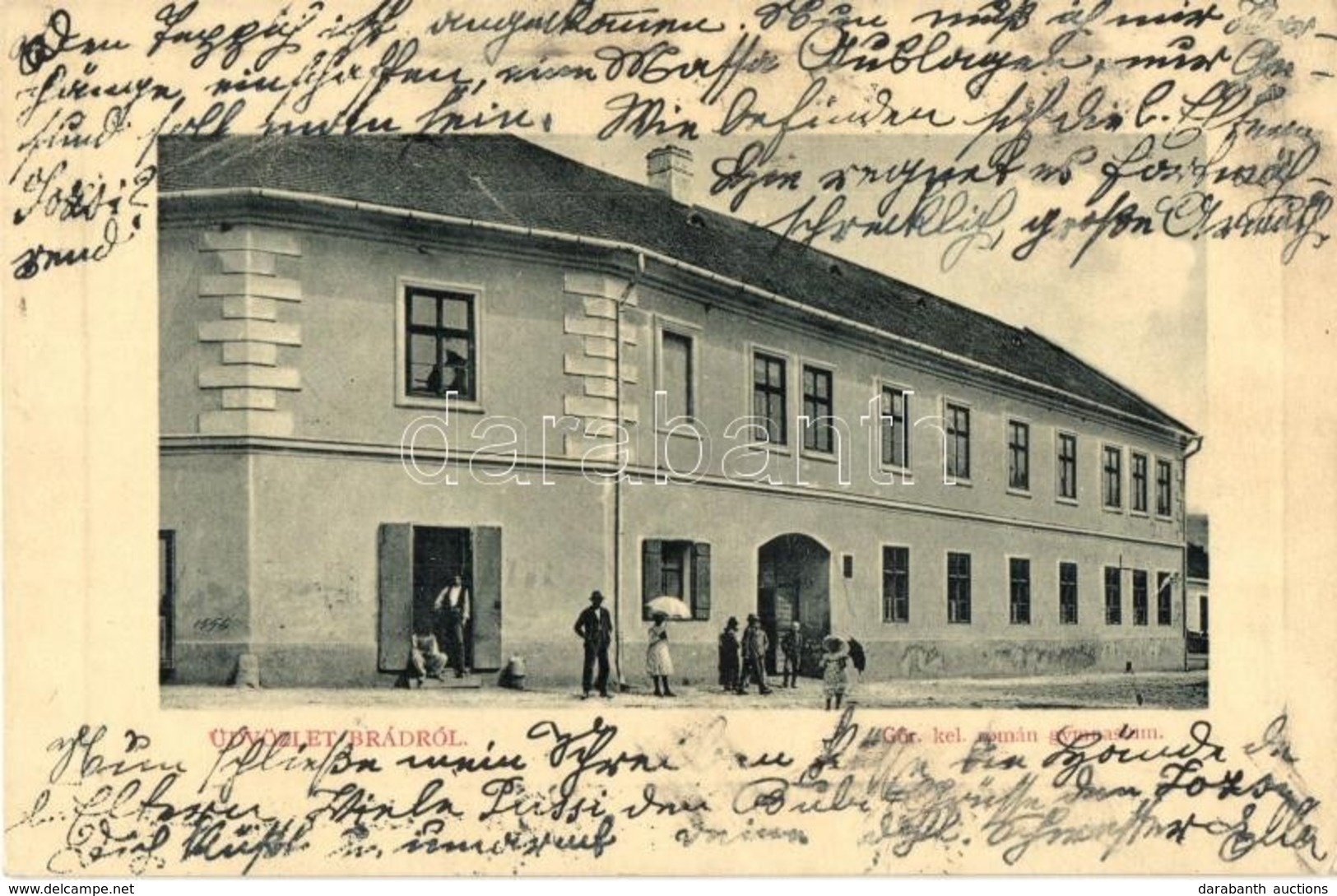 T2 Brád, Görögkeleti Román Gimnázium. W. L. Bp. 5318. Joan Cutean Kiadása / Romanian Orthodox Grammar School - Non Classés