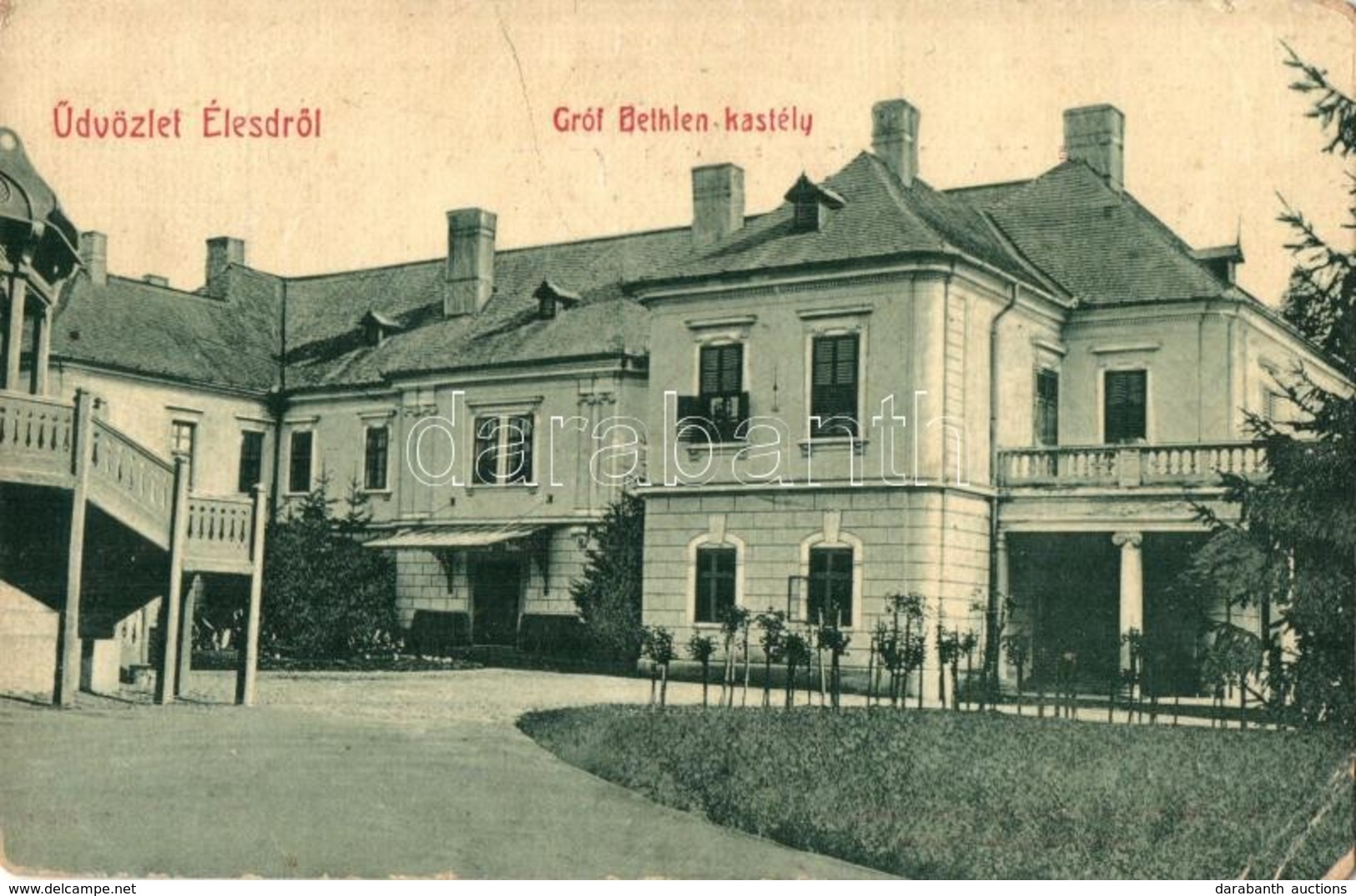 T2/T3 Élesd, Alesd; Gróf Bethlen Kastély. W. L. 288. Kiadja Sándor Mór / Castle (EK) - Unclassified