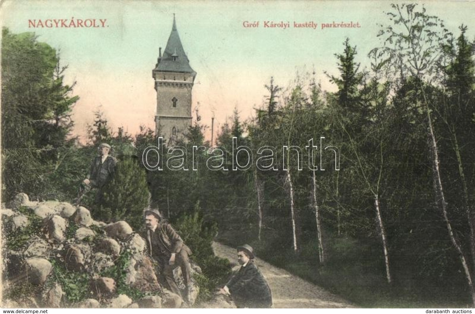 T2/T3 Nagykároly, Carei; Gróf Károlyi Kastély Parkrészlete / Castle Park (EK) - Non Classés