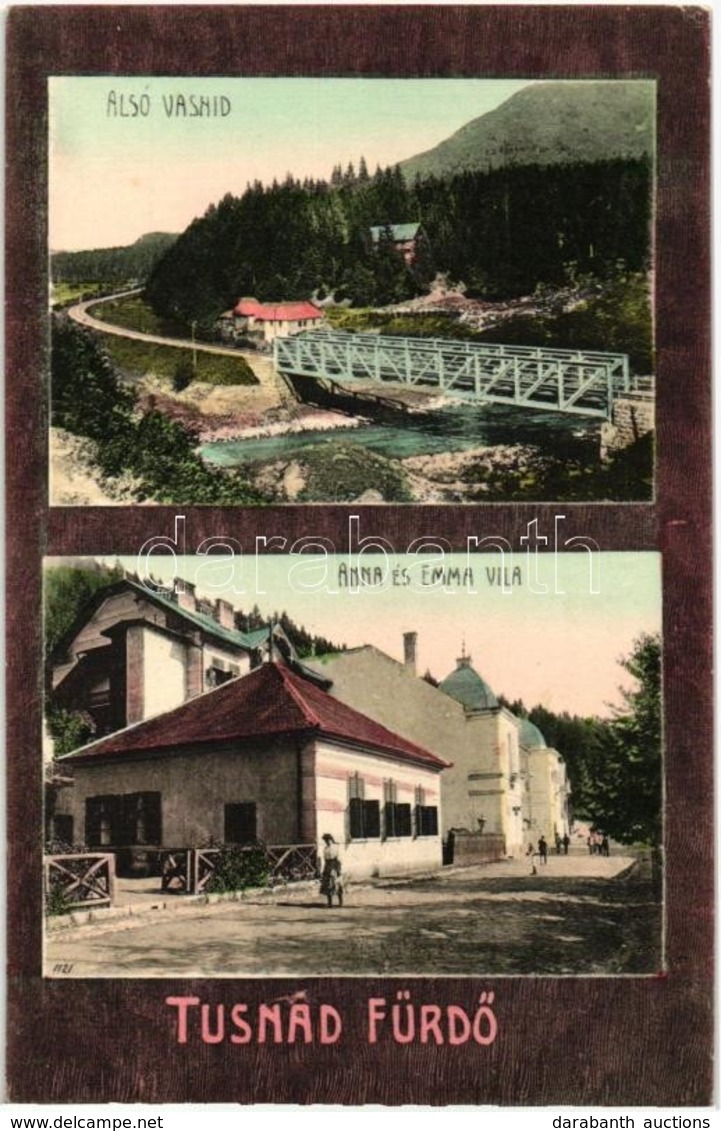 ** T1/T2 Tusnád-fürdő, Baile Tusnad; Alsó Vashíd, Anna és Emma Villa / Railway Bridge, Villas - Non Classés