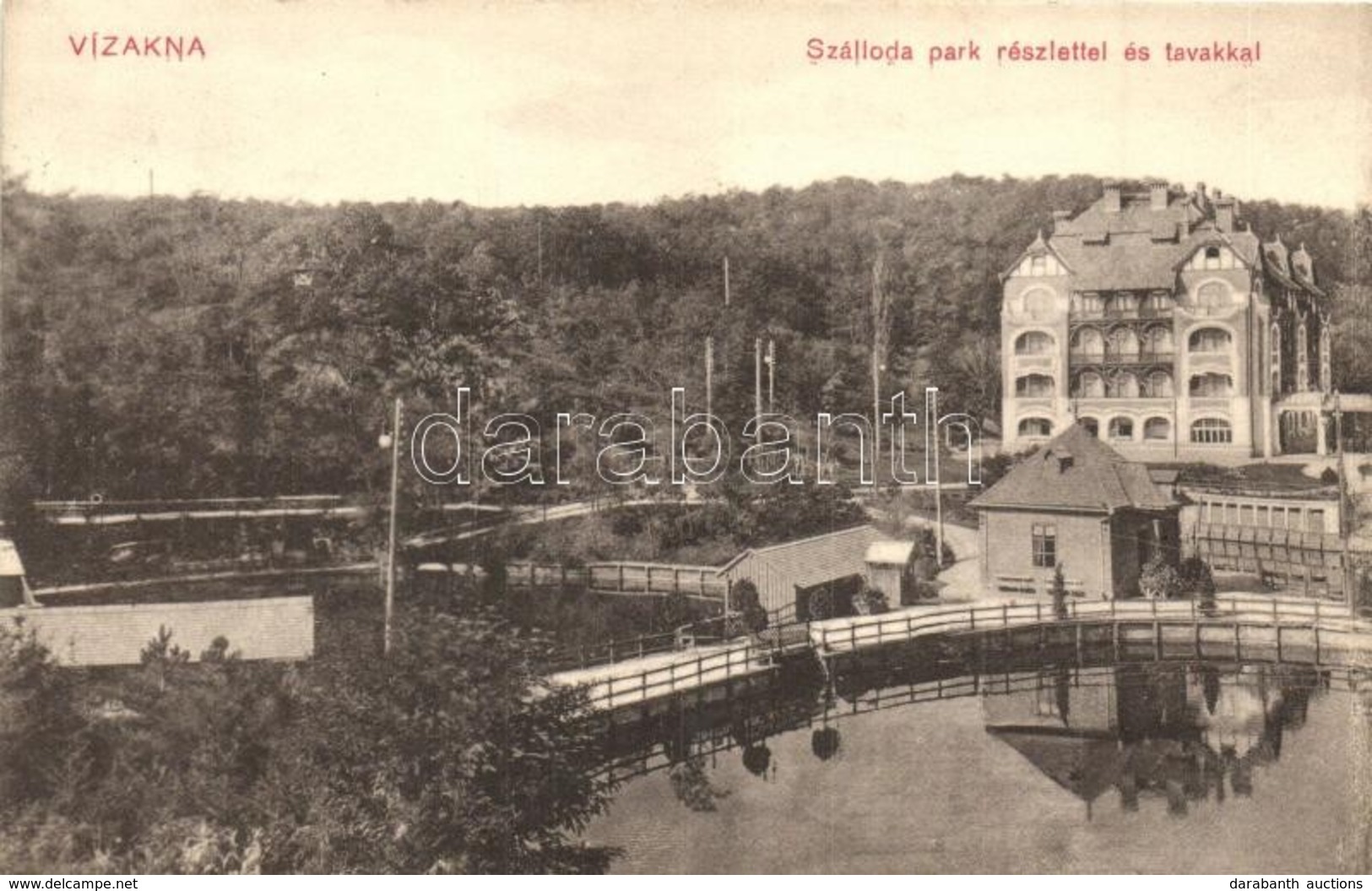 T2 Vízakna, Ocna Sibiului; Szállodam, Park és Tó / Hotel Park, Lake - Unclassified