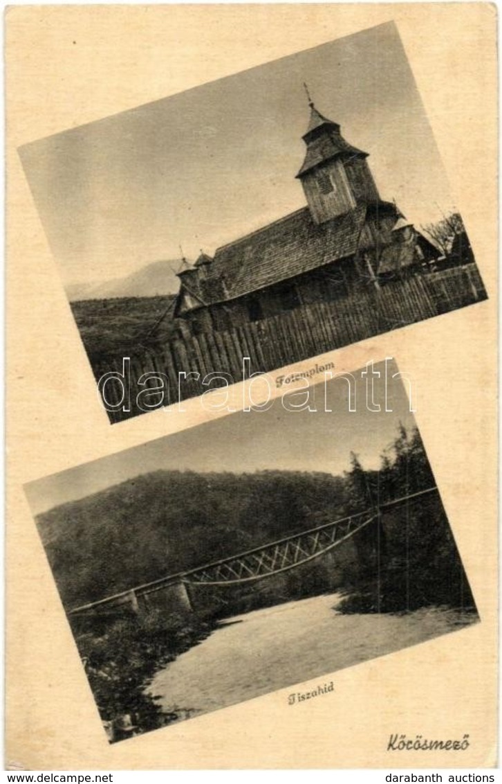 T2 Kőrösmező, Jaszinya, Yasinia; Fatemplom, Tiszahíd / Wooden Church, Bridge - Non Classés