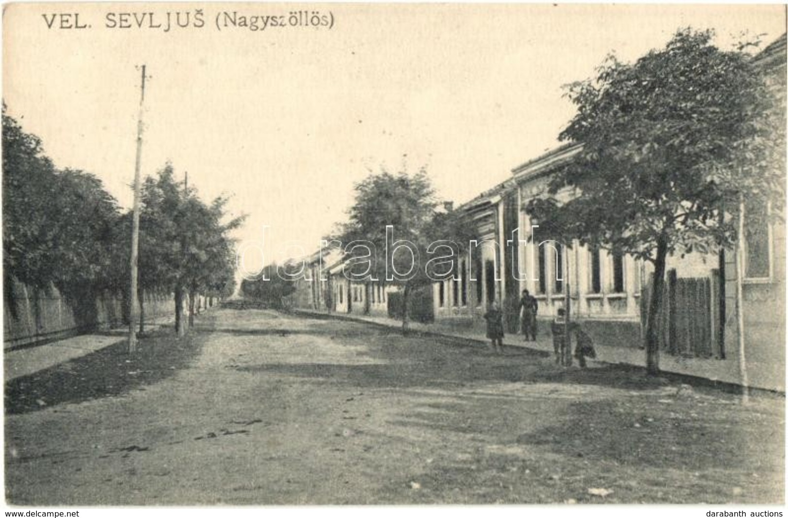 ** T2 Nagyszőlős, Vynohradiv, Sevlus (Vel. Sevljus); Vasút Utca Nádrázní Ulice / Street View - Non Classés