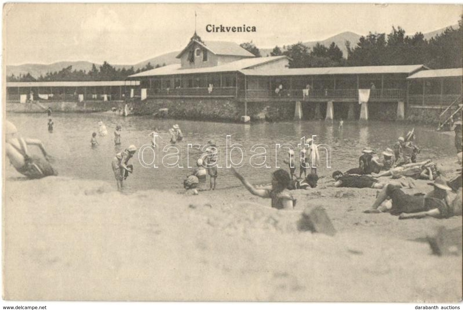 T2/T3 Crikvenica, Cirkvenica; Bathing People On The Beach  (EK) - Non Classés