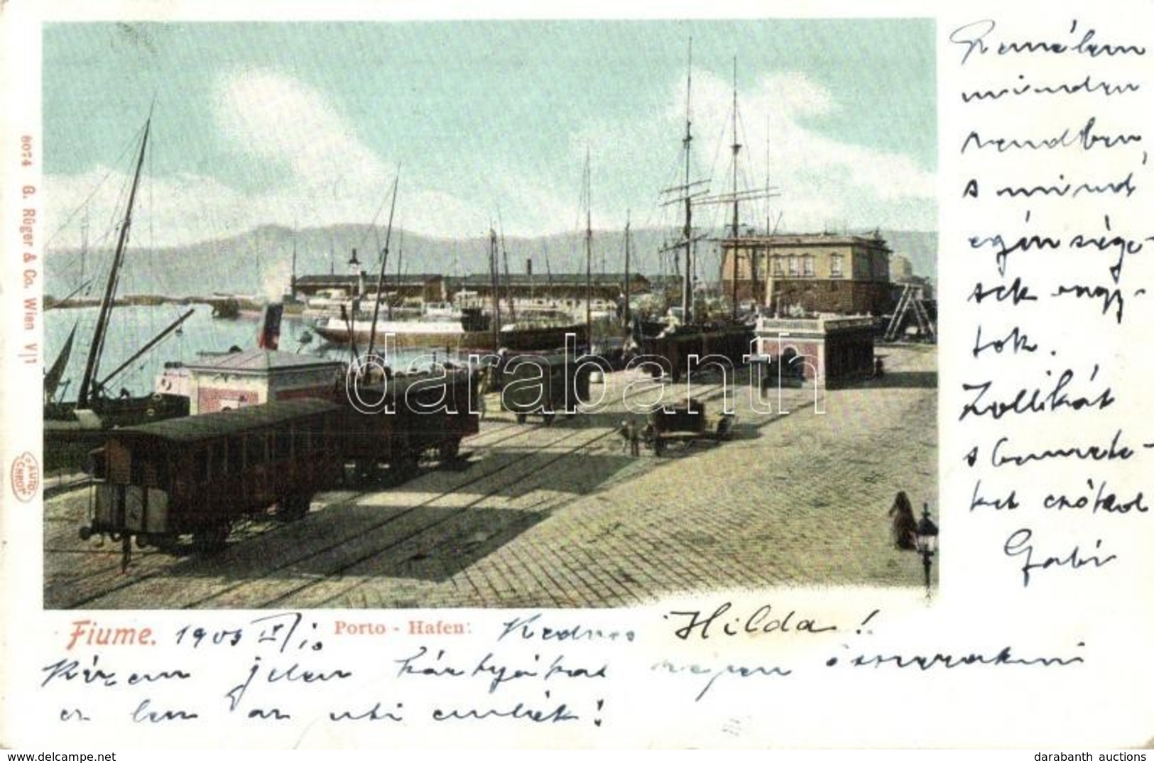 T2/T3 Fiume, Porto Hafen / Industrial Railway With Wagons At The Port  (EK) - Non Classificati