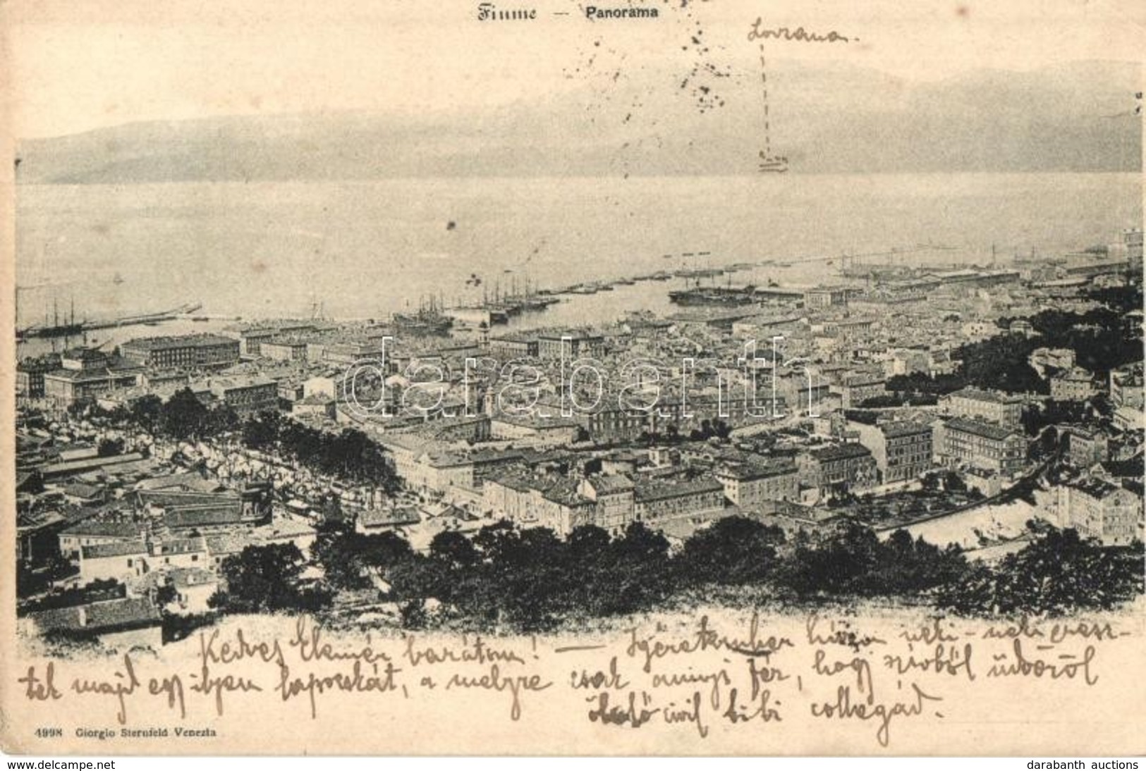 T2/T3 1898 Fiume, Panorama, Verlag Giorgio Sernfeld / General View (EK) - Non Classificati