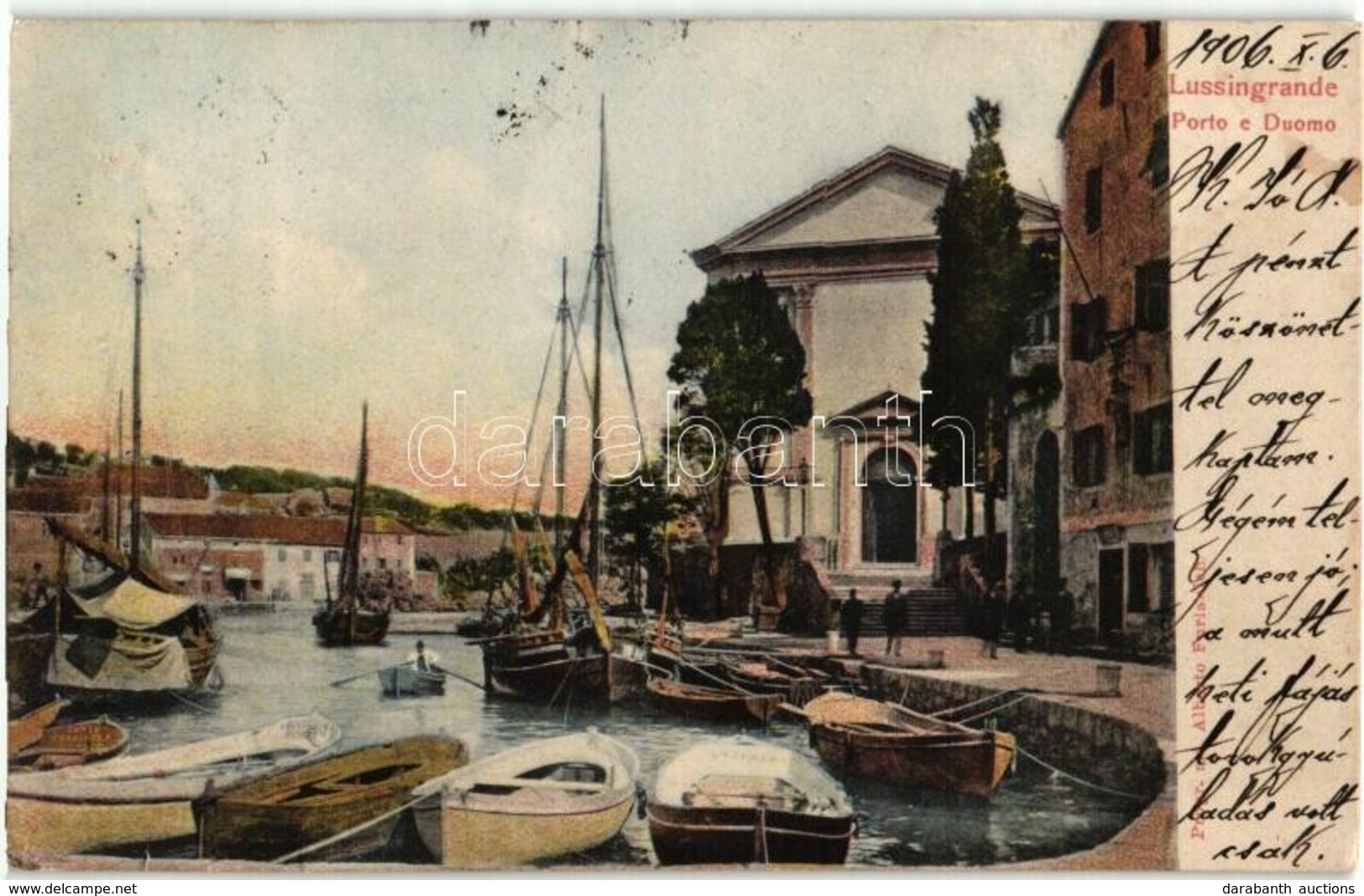 T2 Veli Losinj, Lussingrande; Porto E Duomo / Port, Boats, Dome - Non Classés