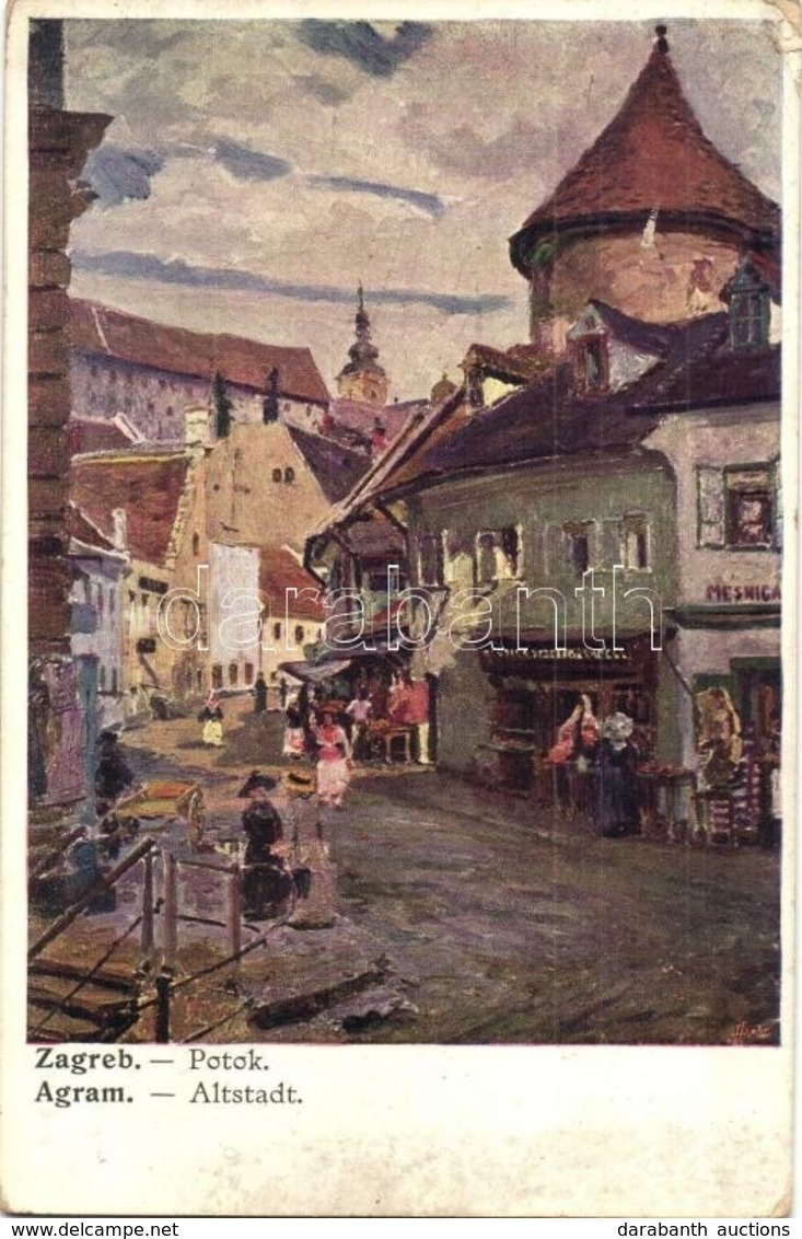 T2/T3 Zagreb, Agram; Potok / Altstadt. B.K.W.I. 270-5. (EK) - Non Classés