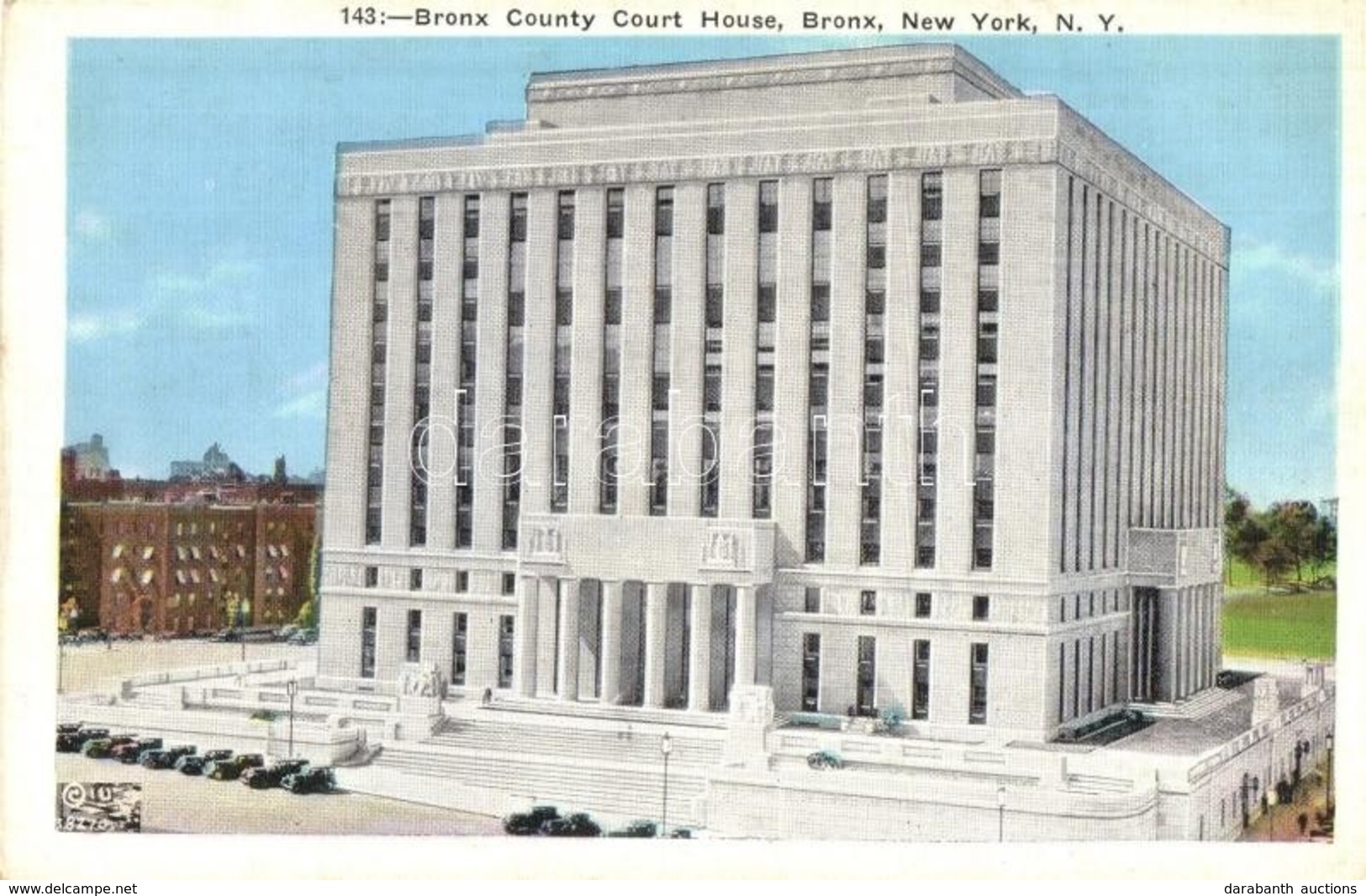 * T2/T3 New York City, Bronx County Court House, Automobiles (EK) - Non Classés