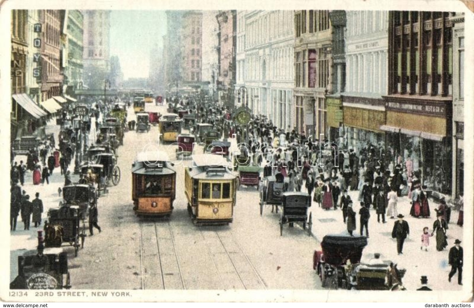 ** T2/T3 New York, 23rd Street, Shops, Trams (EK) - Non Classés