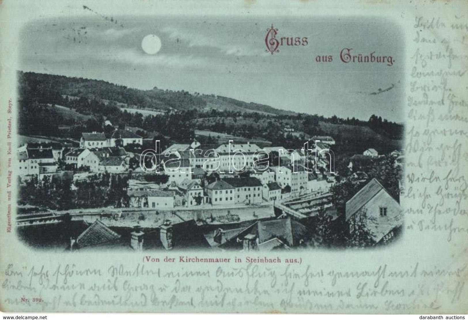 T2 1899 Grünburg Von Der Kirchenmauer In Steinbach Aus / Night - Non Classés