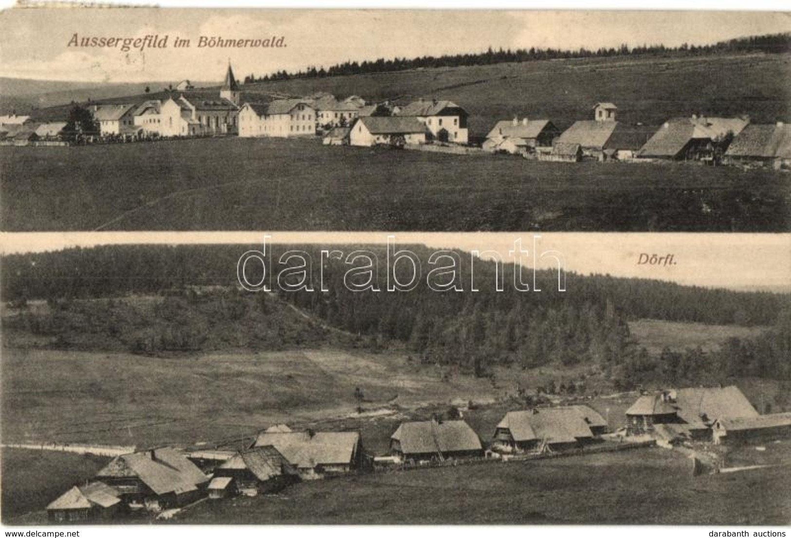 T2/T3 Kvilda, Aussergefild; Dörfl. Verlag Rudolf Kafka / Village View (EK) - Non Classés