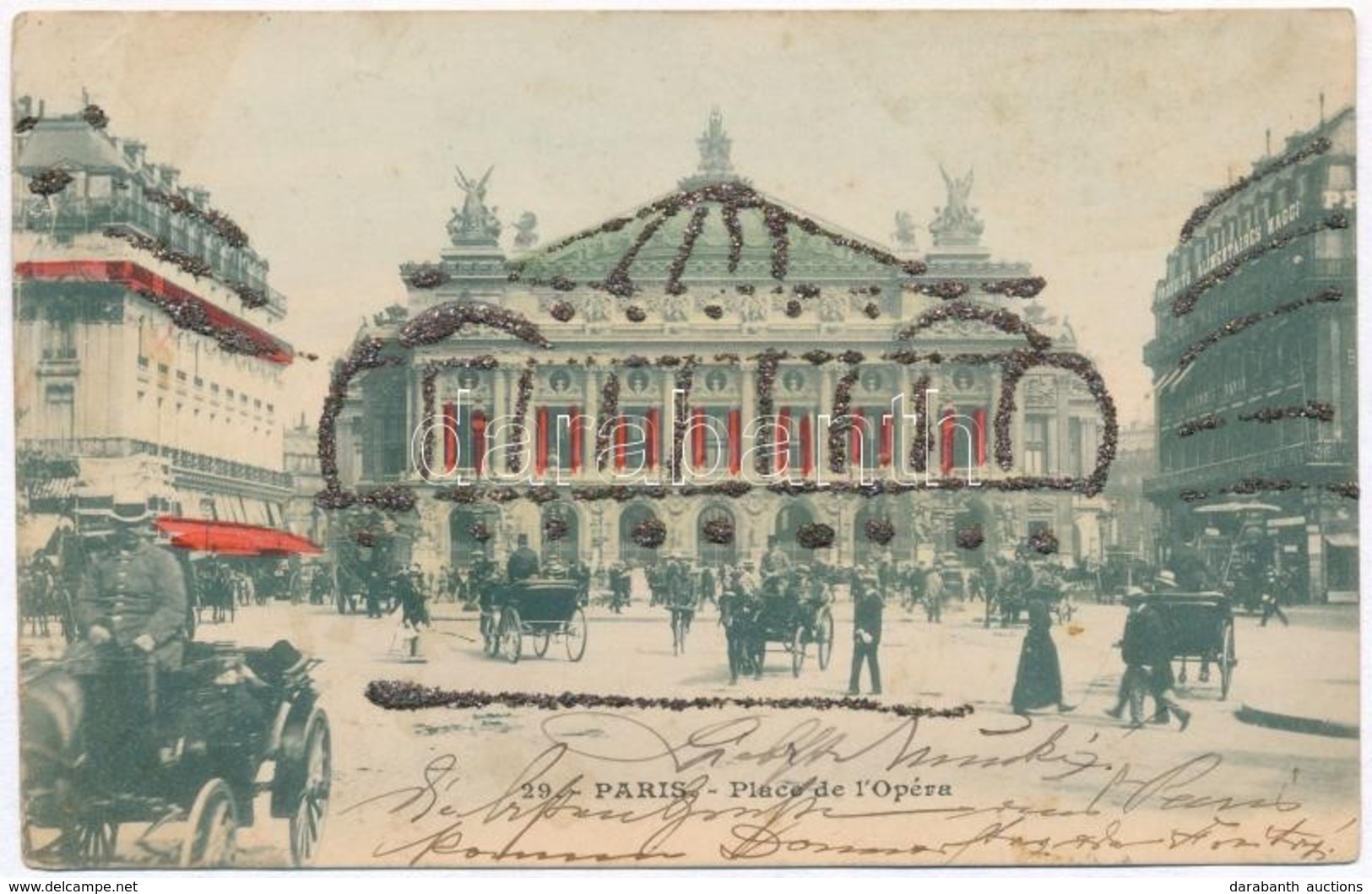 T2/T3 Paris, Place De L'Opera / Opera House, Decorated (EK) - Non Classés