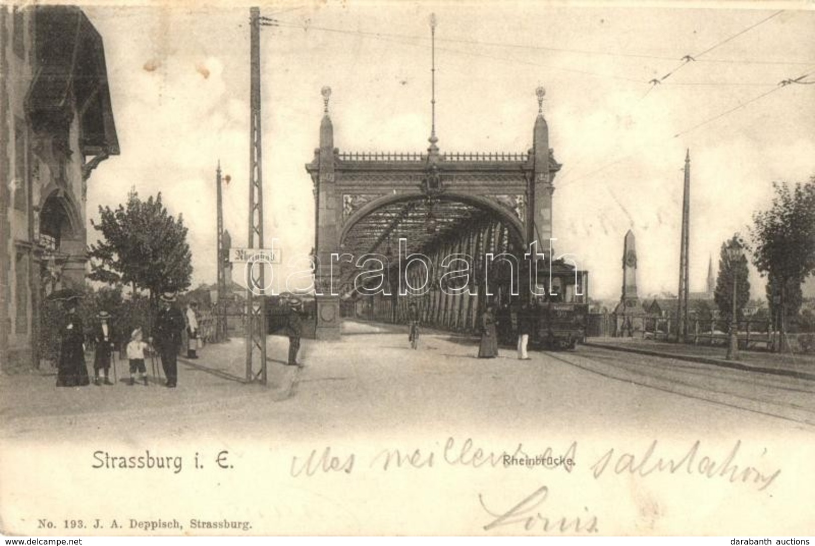 T2 Strassbourg, Strassburg I. Els.; Rheinbrücke / Bridge With Tram - Non Classés