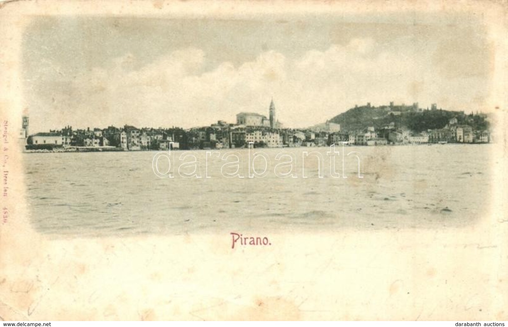 T3 1898 Piran, Pirano; (small Tear) - Non Classés