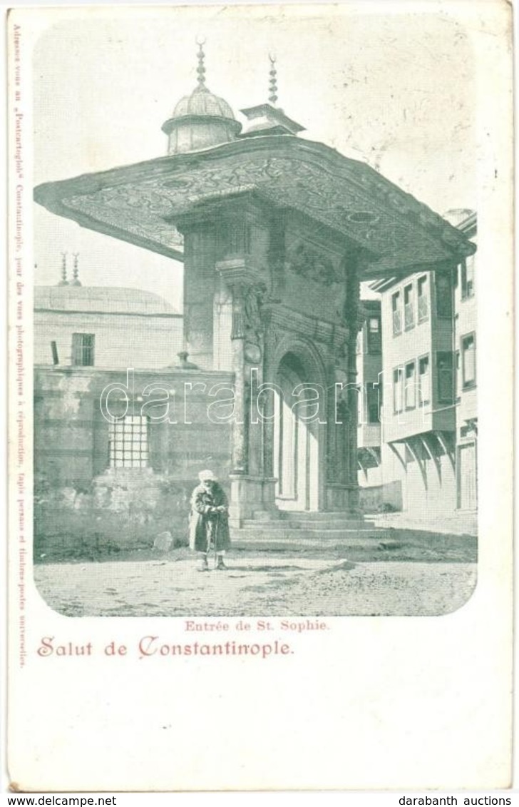 T4 Constantinople, Istanbul; Entrée De St. Sophie / Hagia Sophia Entrance (EM) - Non Classés