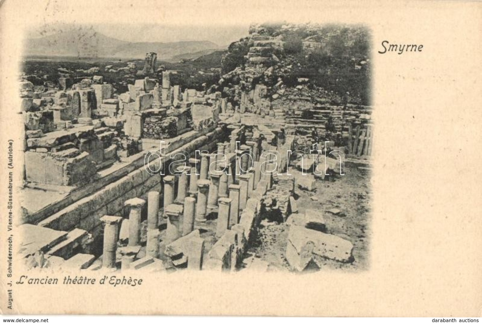 T2/T3 Izmir, Smyrne; L'ancien Théatre D'Ephese / Ancient Theater Of Ephesus. August J. Schwidernoch (EK) - Non Classés