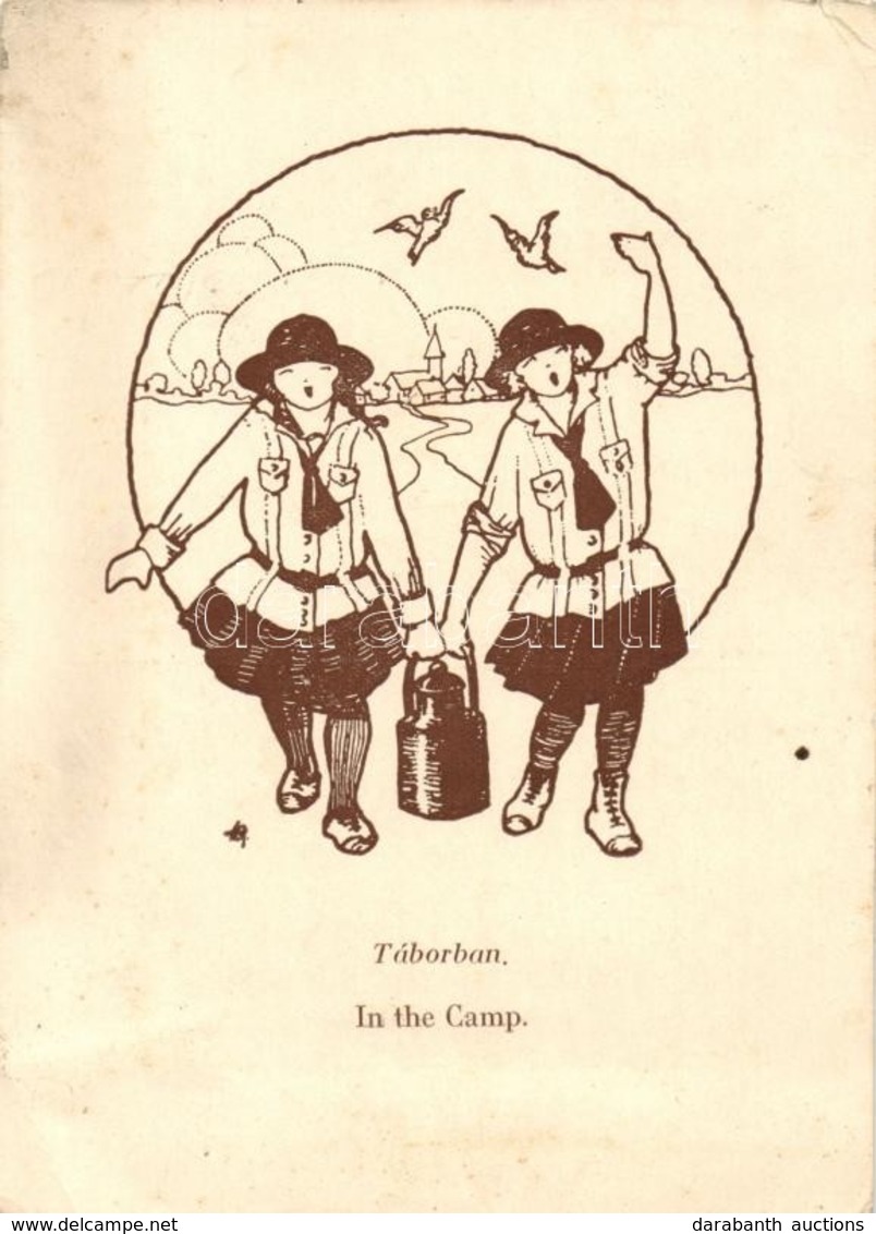 T2/T3 Táborban. Magyar Cserkészleány Szövetség Kiadása / Girl Scout Camp (EK) - Non Classés