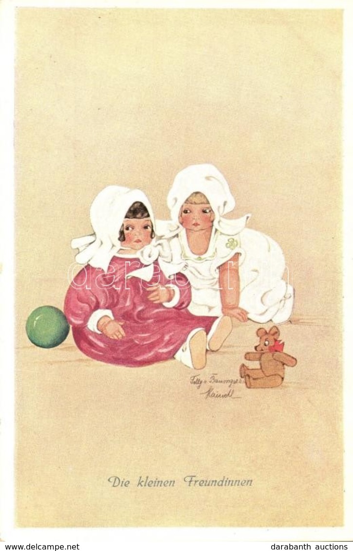 * T2 Die Kleinen Freundinnen / Child, Vierfarbendruck-Künstlerkarte 145/1376. S: Tilly Baumgarten - Non Classés
