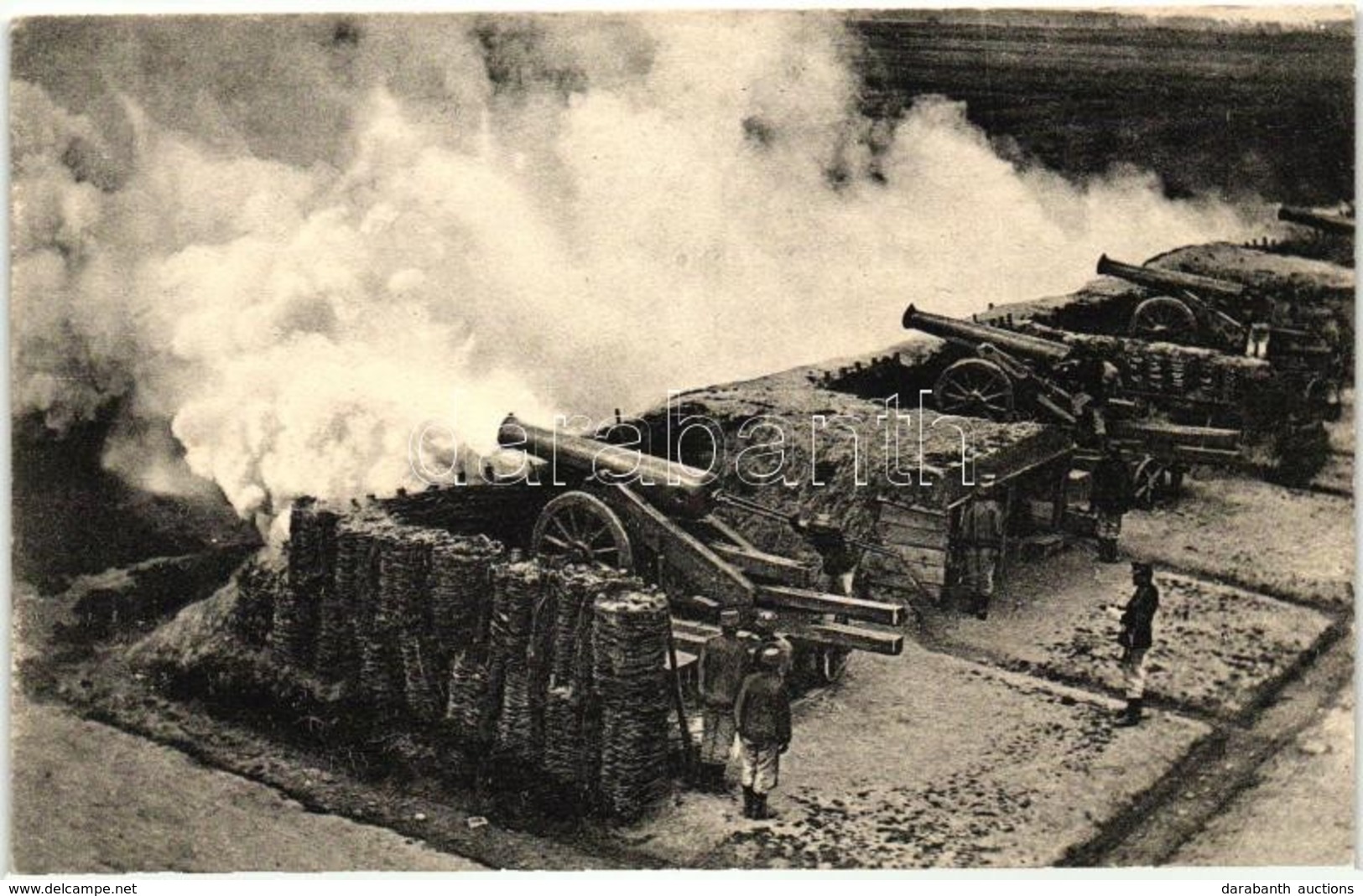 * T2 K.u.K. Festungs-Artillerie / Osztrák-magyar Erőd Tüzérségi ágyúk Katonákkal / Austro-Hungarian Fortification Artill - Non Classés