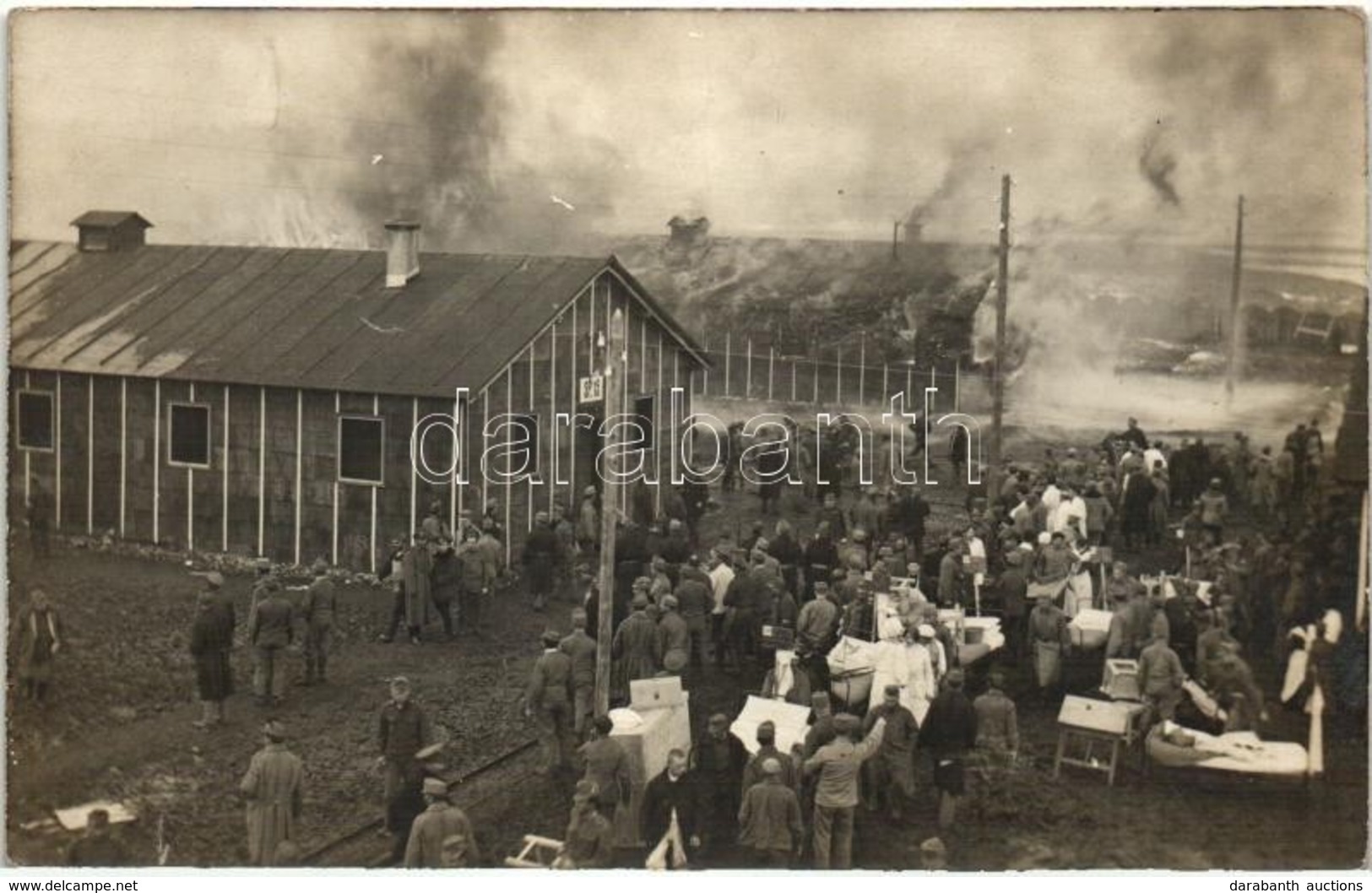 * T2/T3 1916 A Knittelfeldi K.u.K. Hadifogoly Barakk égése / WWI Austro-Hungarian K.u.K. POW (prisoners Of War) Barrack  - Non Classés