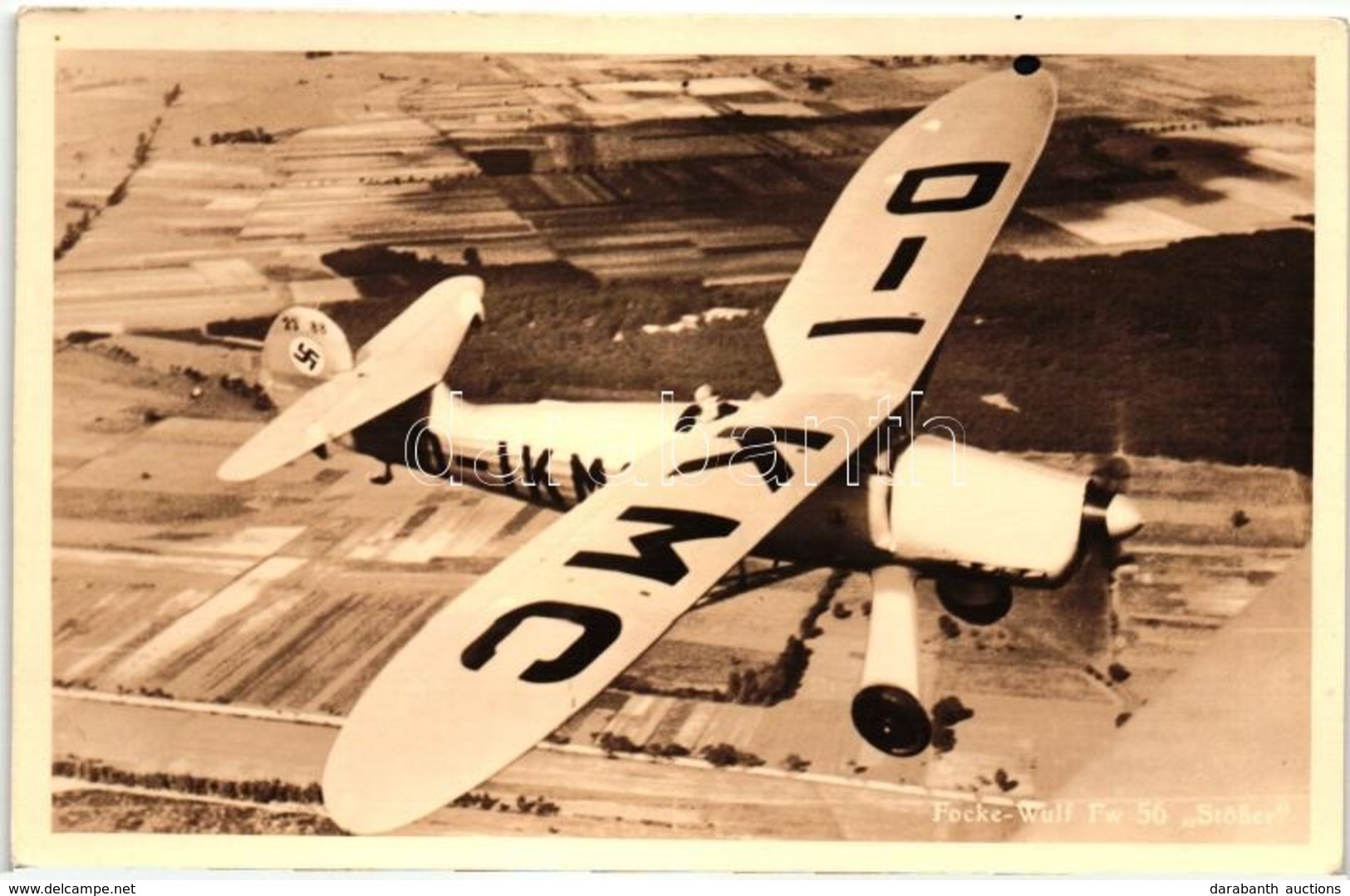 ** 2 Db Második Világháborús Német Katonai Repülőgép / 2 WWII German Military Aircrafts; Focke-Wulf Fw 56 Stösser, Arado - Non Classés