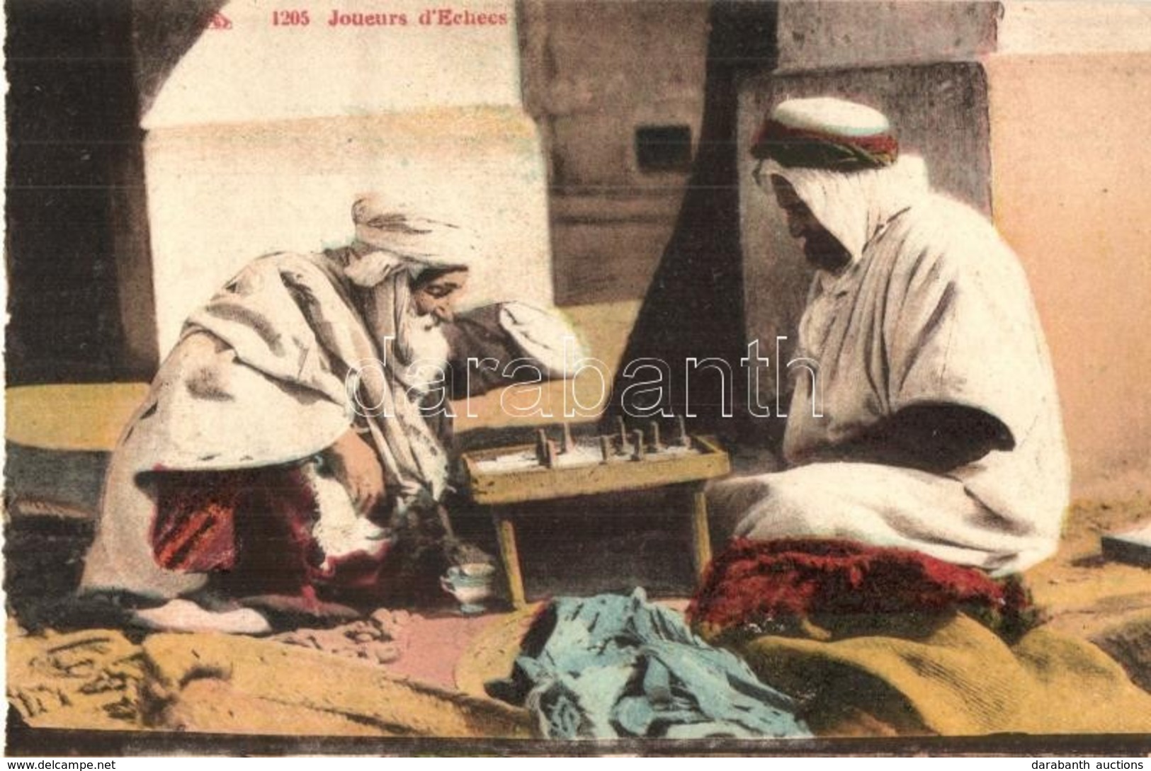 ** T2 Joueurs D'Echecs / Arabic Men Playing Chess - Non Classés