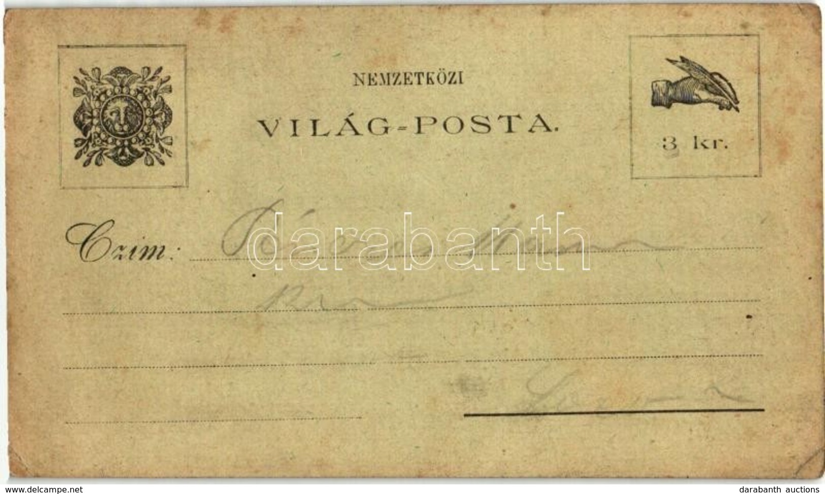 * T2/T3 Nemzetközi Világposta Levelezőlap / Hungarian Greeting Postcard 3 Kr.  (EK) - Non Classés