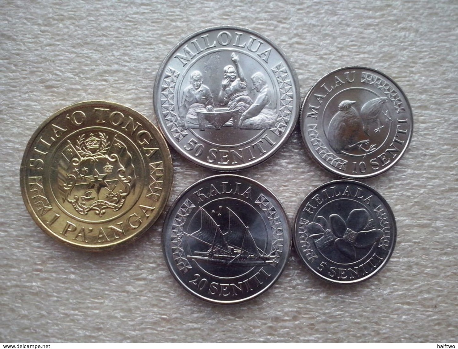 Tonga  2015 Year Set :  10 Seniti - 1 Paanga    UNC - Tonga