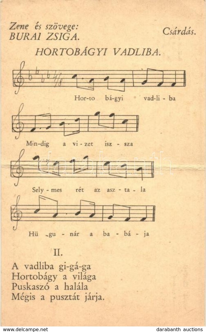 ** T4 Vadász Csárdás / Jägerlied / Shooting Song. Music Sheet (fa) - Non Classés