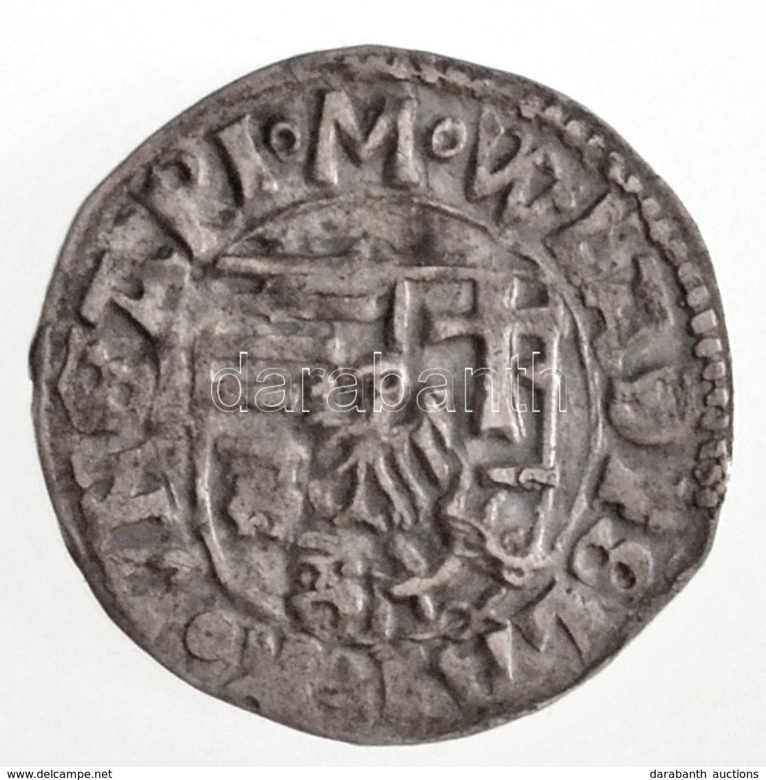 1498-1503K-h Denár Ag 'II. Ulászló' (0,54g) T2- Enyhén Hajlott
Hungary 1498-1503K-H Denár Ag 'Wladislaus II' (0,54g) C:V - Non Classés