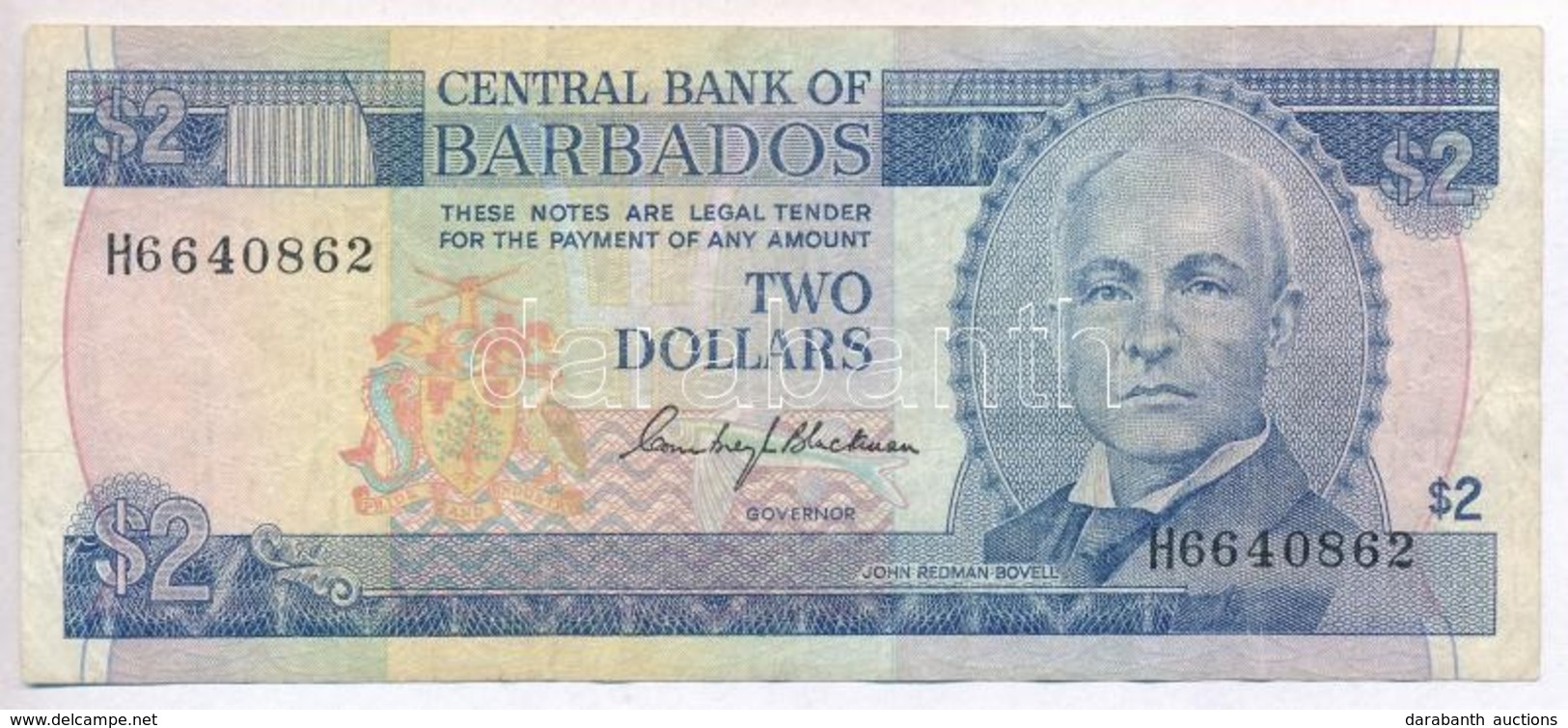 Barbados 1980. 2$ T:III
Barbados 1980. 2 Dollars C:F
Krause 30 - Non Classés