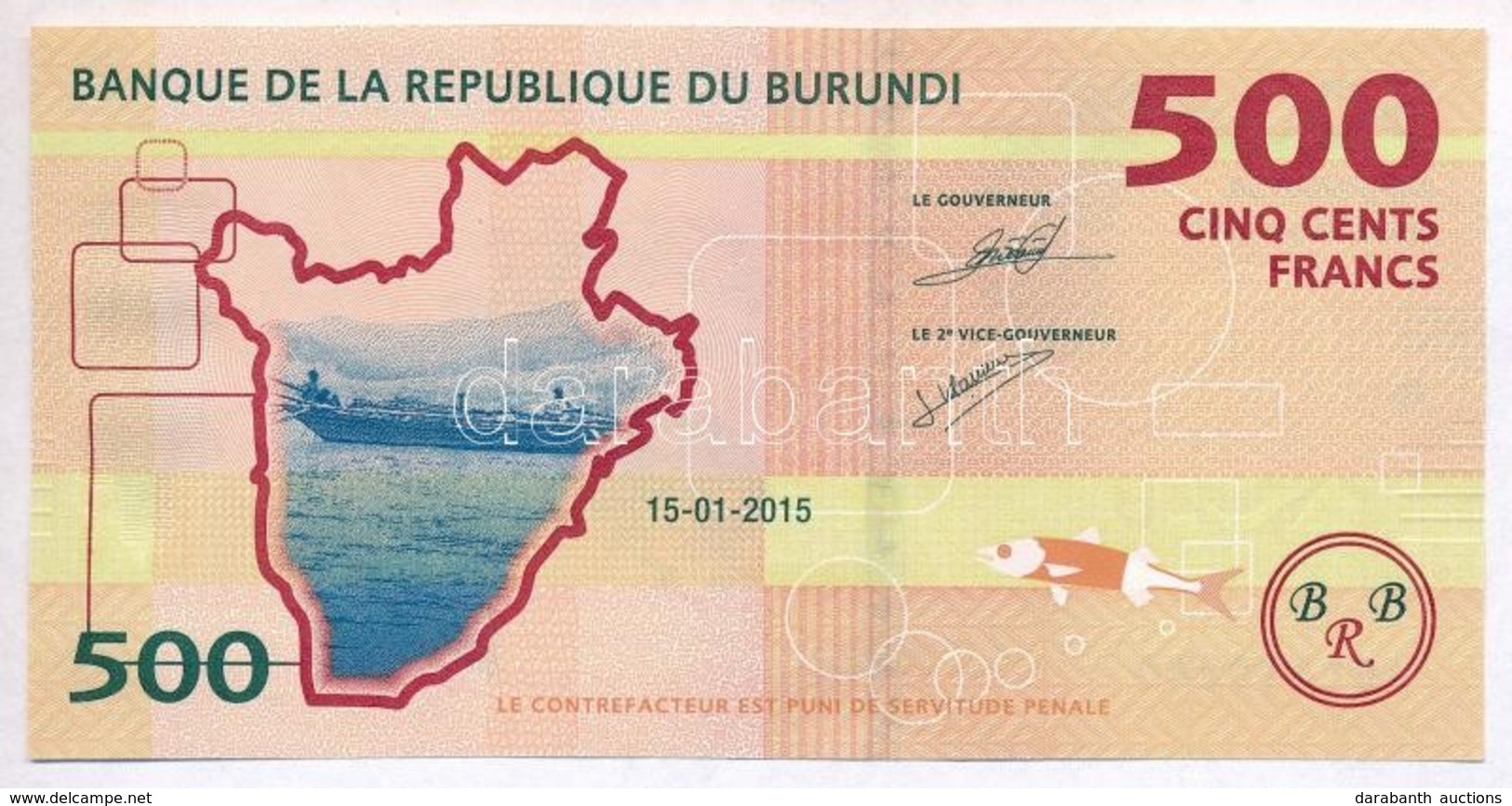 Burundi 2015. 500Fr T:I
Burundi 2015. 500 Francs C:UNC - Non Classés