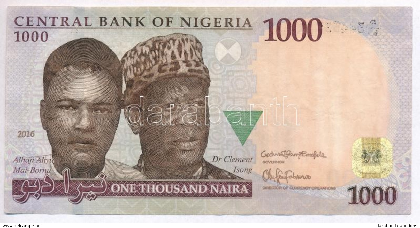 Nigéria 2016. 1000N T:III
Nigeria 2016. 1000 Naira C:F - Non Classés