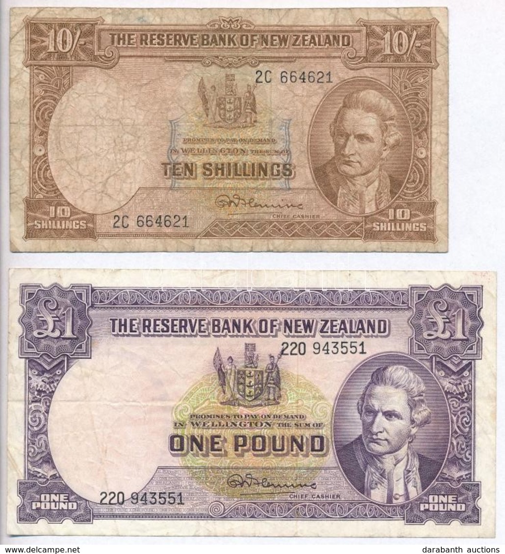 Új-Zéland 1967. 10Sh + 1P T:III,III-
New Zealand 1967. 10 Shilling + 1 Pound C:F,VG
Krause 158.d, 159.d - Non Classés