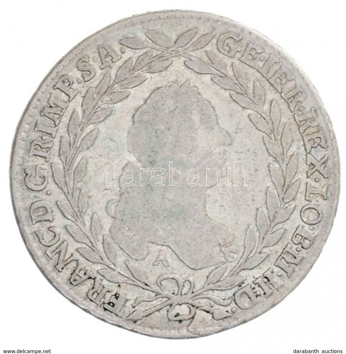 Ausztria (1766.) 1765A/G-R 20kr Ag 'I. Ferenc' Posztomusz Kiadás (6,36g) T:2,2-
Austria (1766.) 1765A/G-R 20 Kreuzer Ag  - Non Classés