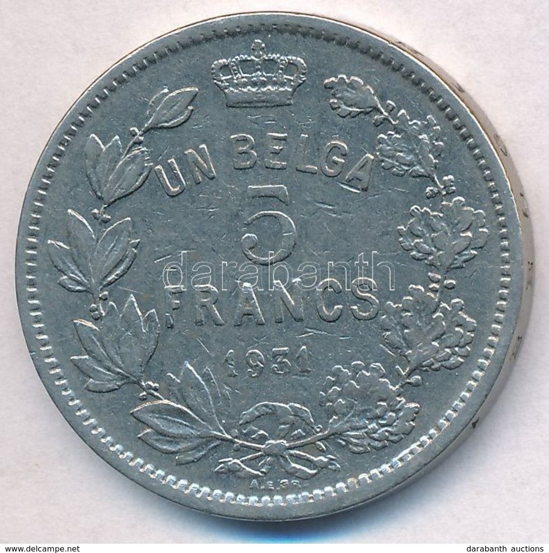 Belgium 1931. 5Fr Ni T:2,2-
Belgium 1931. 5 Francs Ni C:XF,VF - Non Classés