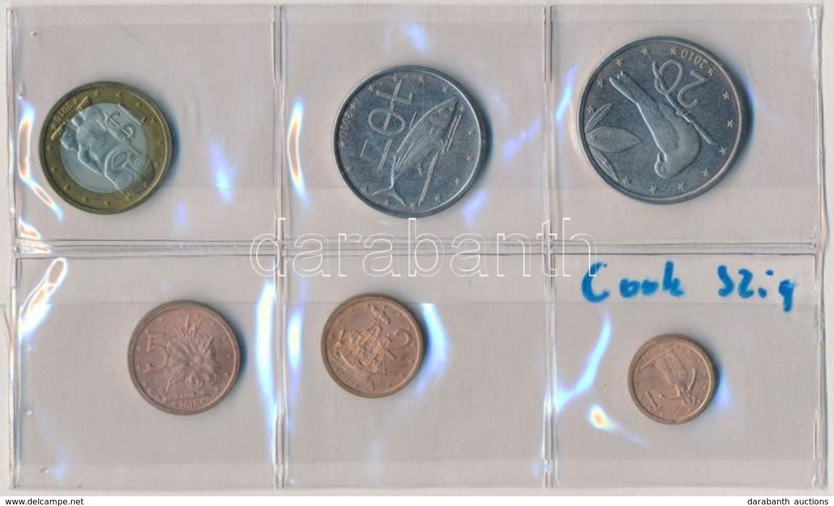 Cook-szigetek 2010. 1c-1$ (6xklf) érme Szett T:1-
Cook Islands 2010. 1 Cent - 1 Dollar (6xdiff) Coin Set C:AU - Non Classés